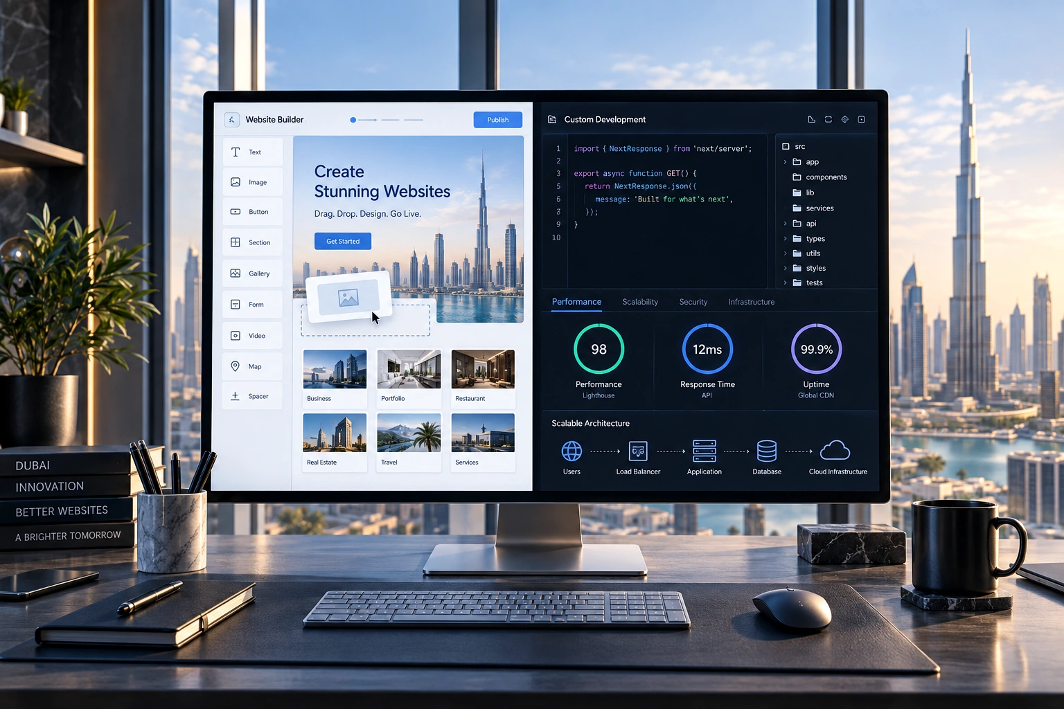 Website Builder vs Custom Development in Dubai